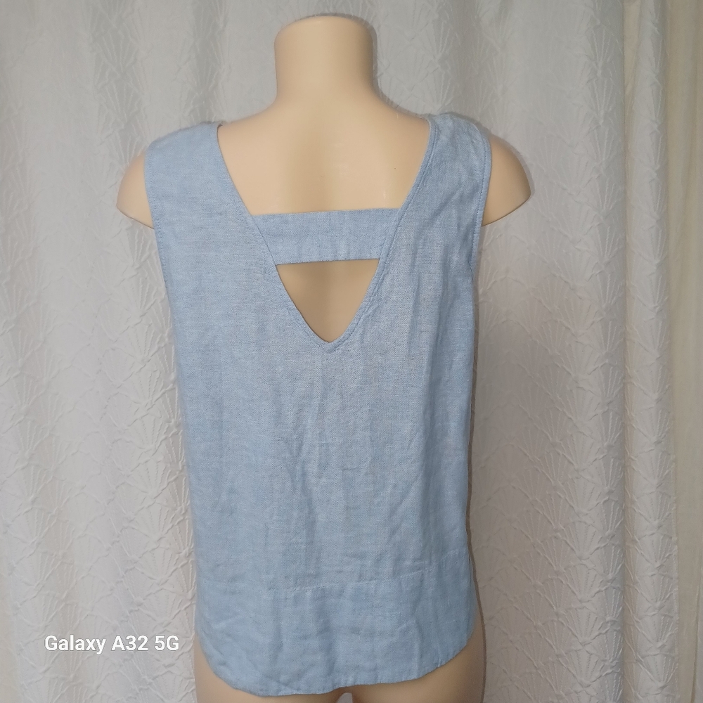 LOFT New Women Size M Light Blue Sleeveless Tank Top Size M - Picture 5 of 10